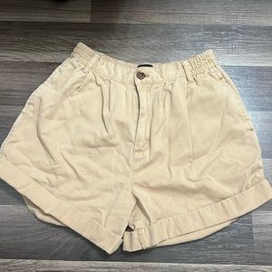 BDG Pleated Cuffed Shorts